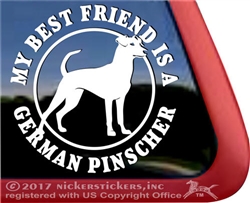 German Pinscher Window Decal