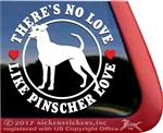 German Pinscher Window Decal