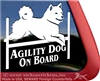 Shiba Inu Agility Dog Window Decal