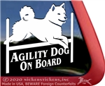 Shiba Inu Agility Dog Window Decal