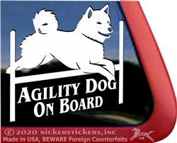 Shiba Inu Agility Dog Window Decal