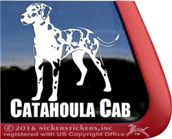 Catahoula Leopard Dog Vinyl Window Decal