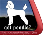 Got Poodle? Dog iPad Car Truck Window Decal Sticker