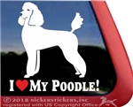 Standard Poodle Dog iPad Car Truck Window Decal Sticker