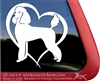 Custom Standard Poodle Dog iPad Car Truck Window Decal Sticker