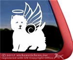 Personalized  West Highland White Terrier Westie Dog Car Window Decal Sticker iPad