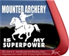 Mounted Archery  Horse Trailer Window Decal