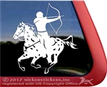 Mounted Archery Leopard Appaloosa Horse Trailer Window Decal