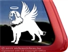 Custom Angel Memorial Leonberger Dog iPad Car Truck Window Decal Sticker