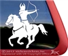 Mounted Archery Horse Trailer Window Decal