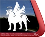 Custom American Bulldog Dog Car Truck RV Window Decal Sticker