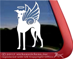 Italian Greyhound Angel Memorial Dog YETI iPad Laptop Car Truck RV Window Decal sticker