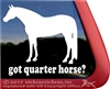 Quarter Horse Trailer Window Decal