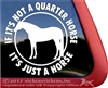 Quarter Horse Trailer Window Decal