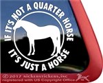 Quarter Horse Trailer Window Decal