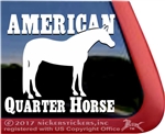 Quarter Horse Trailer Window Decal