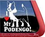 Portuguese Podengo  Dog Window Decal