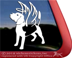 Custom Beagle Angel Memorial Dog Car Truck RV Window Decal Sticker