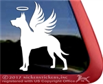 Great Dane Angel Dog Memorial Car Truck RV Window iPad Laptop Tablet Decal Sticker