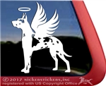 Great Dane Angel Dog Memorial Car Truck RV Window iPad Laptop Tablet Decal Sticker