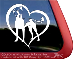 Rat Terrier Window Decal