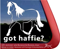 Haflinger Horse Car Truck RV iPad Laptop Window Decal