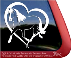 Custom Haflinger Horse Trailer Car Truck RV Window Decal Sticker