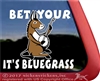 Bet Your Ass It's Bluegrass Banjo Donkey Window Decal