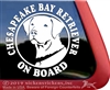 Chesapeake Bay Retriever Dog iPad Car Truck RV Window Decal Sticker