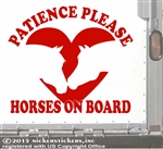 Love Horses Horse Trailer Car Truck RV Window Decal Sticker