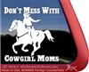 Mounted Shooting Horse Trailer Window Decal