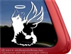 Custom Angel Memorial Kitty Cat Car Truck RV Window Decal Sticker
