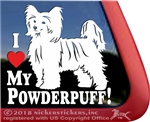 Chinese Crested Powderpuff Powder Puff Window Decal