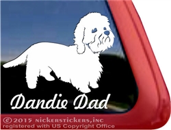 Dandie Dinmont Terrier Dog Car Truck RV Window Decal Sticker