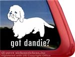 Dandie Dinmont Terrier Dog Car Truck RV Window Decal Sticker