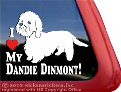 Dandie Dinmont Terrier Dog Car Truck RV Window Decal Sticker