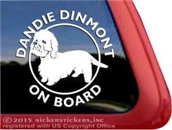 Dandie Dinmont Terrier Dog Car Truck RV Window Decal Sticker