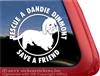 Dandie Dinmont Terrier Dog Car Truck RV Window Decal Sticker