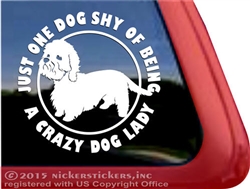 Dandie Dinmont Terrier Dog Car Truck RV Window Decal Sticker