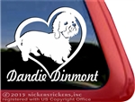 Dandie Dinmont Terrier Dog Car Truck RV Window Decal Sticker