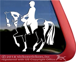 Custom Dressage Equestrian Paint Horse Trailer Window Decal Sticker