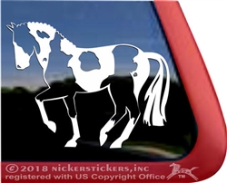 Dressage Paint Horse Trailer Window Decal