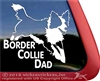 Jumping Dog Border Collie Dog Car Truck RV Window Decal Sticker
