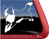 Custom Jumping Border Collie Dog Car Truck RV Window Decal