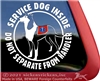 Collie Service Dog Window Decal