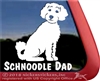 Schnoodle  Dog Window Decal