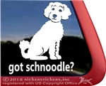 Schnoodle  Dog Window Decal