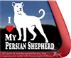 Persian Shepherd vinyl dog window auto car truck rv laptop ipad sticker decal