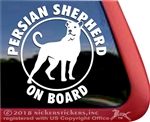 Persian Shepherd vinyl dog window auto car truck rv laptop ipad sticker decal