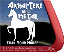 Ahkal-Teke Horse Car Truck RV Window iPad Tablet Laptop Decal Sticker